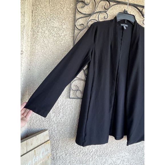 Eileen Fisher Open Front Cardigan - Size PS - Black - Picture 2 of 8